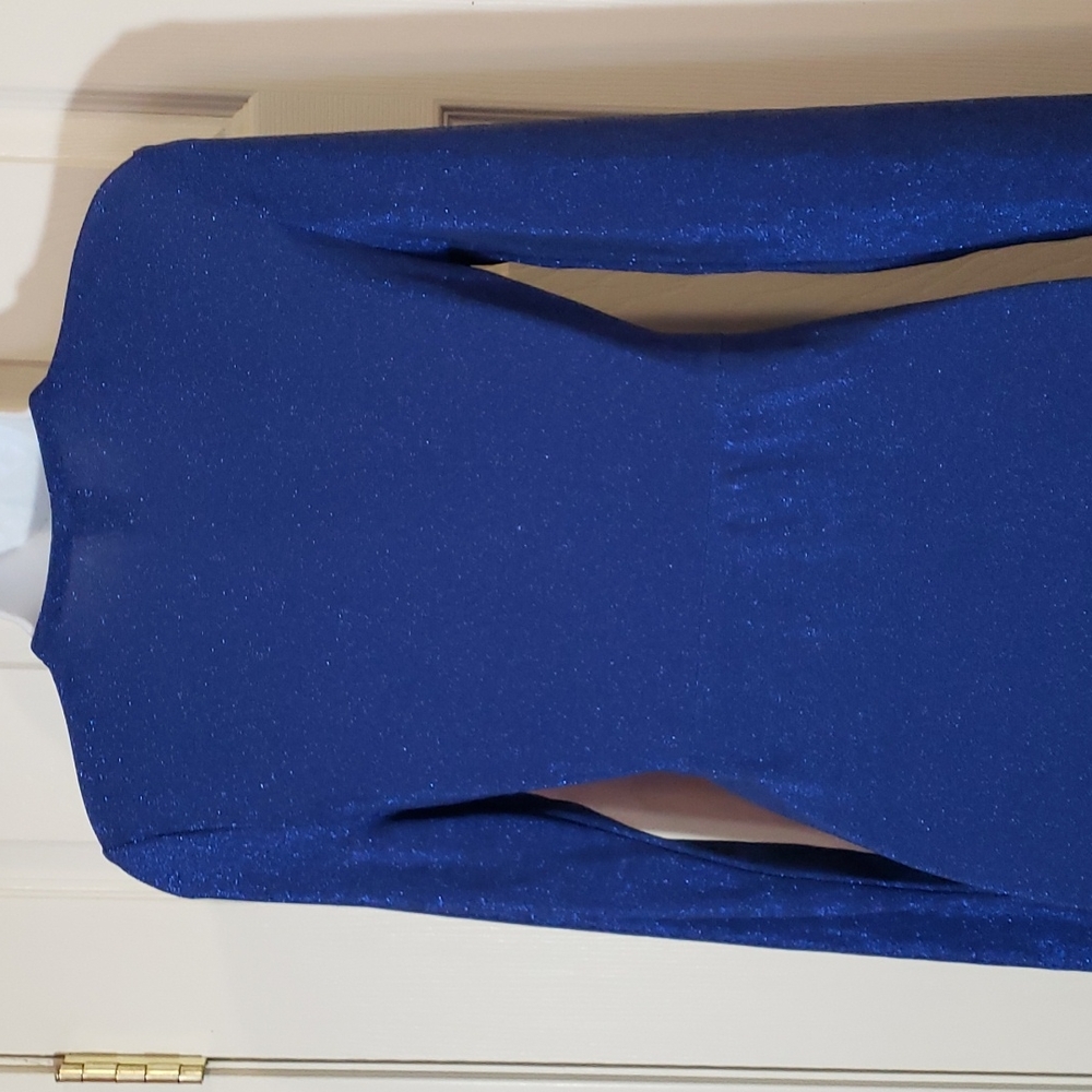 Wild Fable bodicon sparkly Blue Long Sleeve Dress - Picture 5 of 8